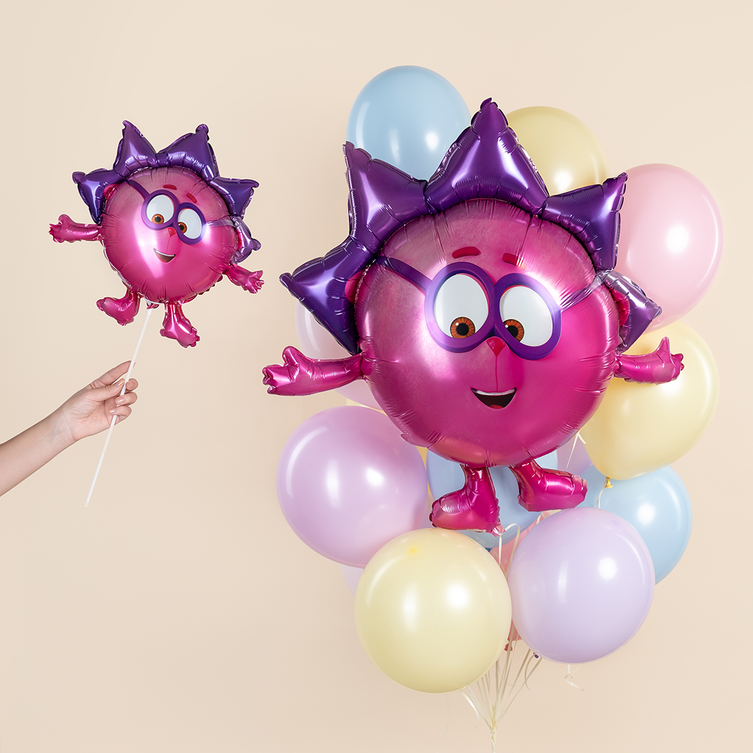 Шар (38''/97 см) Фигура, Смешарики, Ежик, 1 шт. в уп.