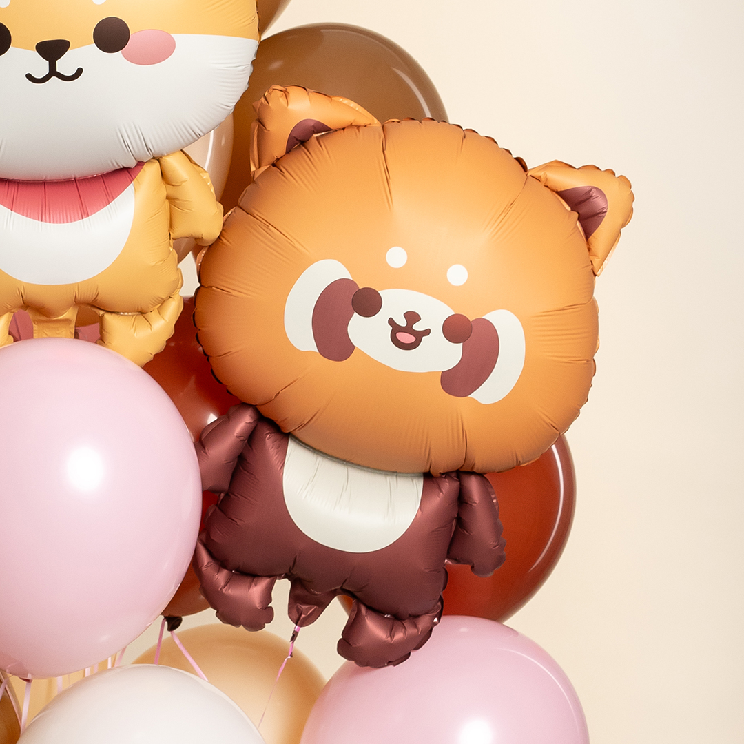 Шар (26''/66 см) Фигура, Красная панда, Сатин, 1 шт.