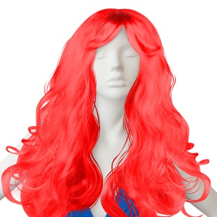 Парик карнавальный, 160 гр, Локоны, Огненный, 1 шт. в упак. 