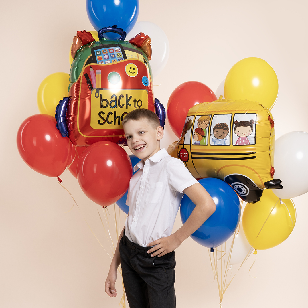 Шар (29''/74 см) Фигура, Школьный автобус, 1 шт.