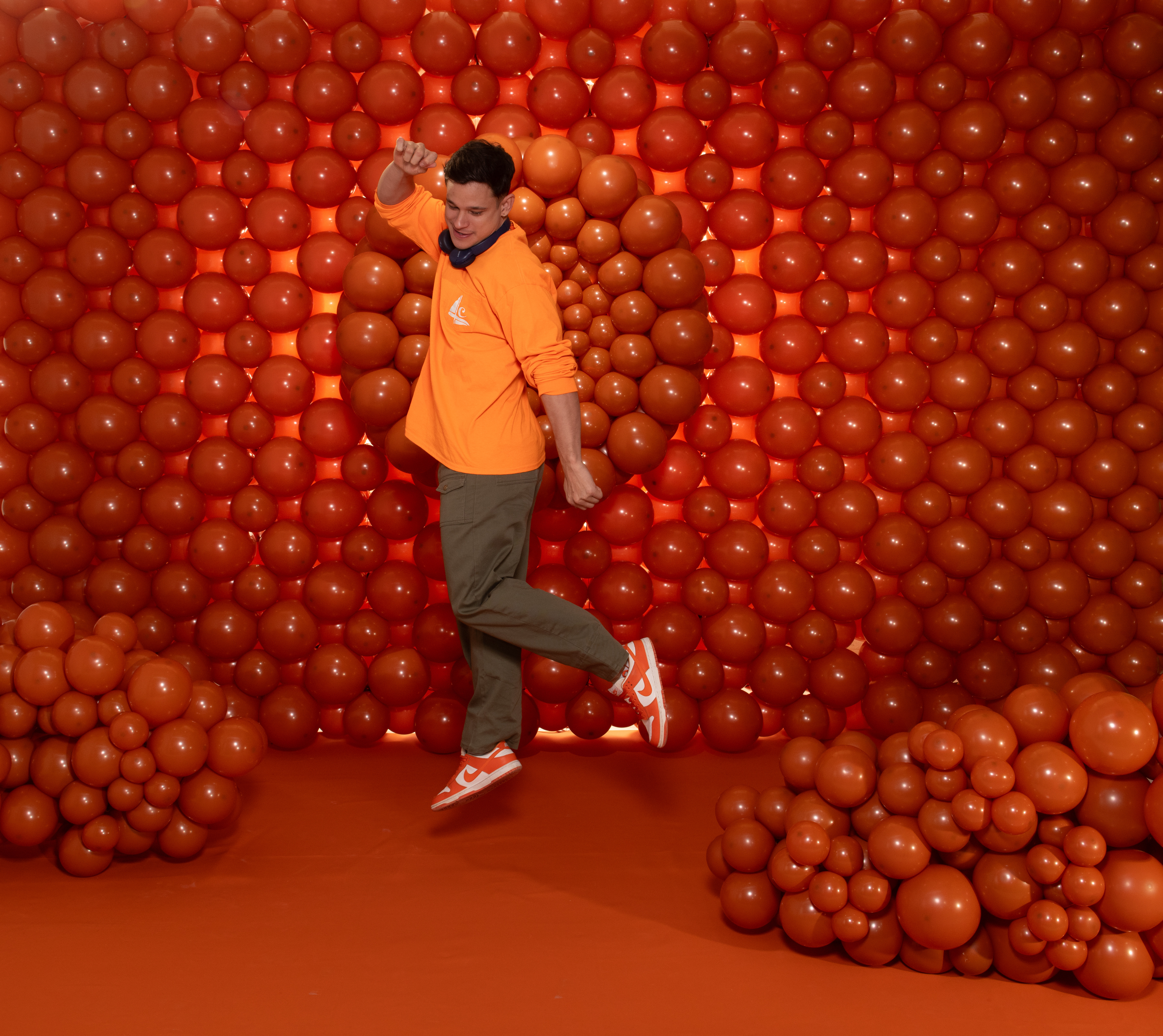 Шар (5''/13 см), Оранжевый закат (062), пастель, 100 шт.