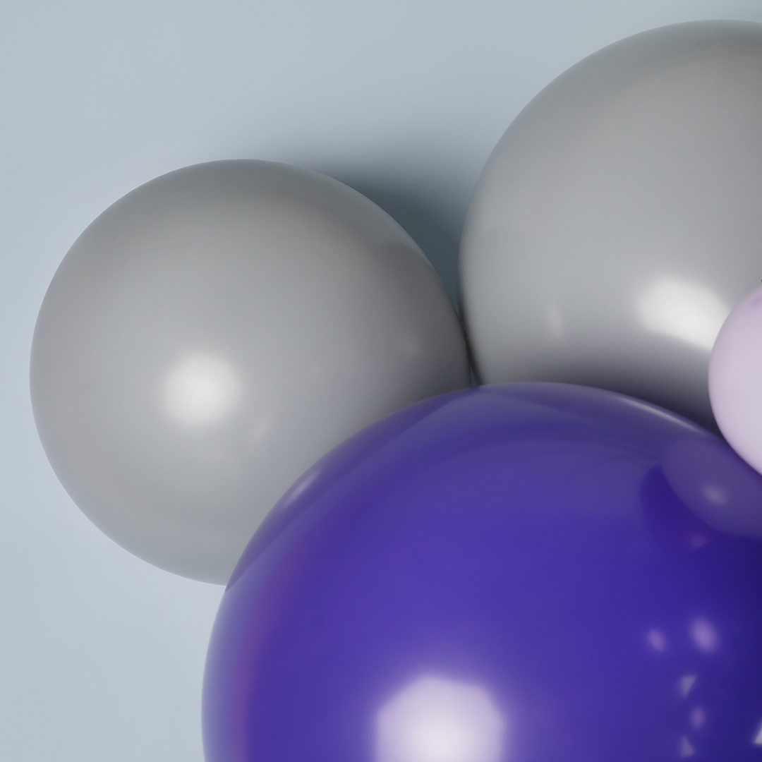 Шар (18''/46 см), Фиолетовый (810), пастель, 25 шт.