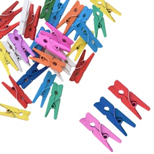 Декоративные прищепки, 2,5 см. Ассорти, 24 шт.