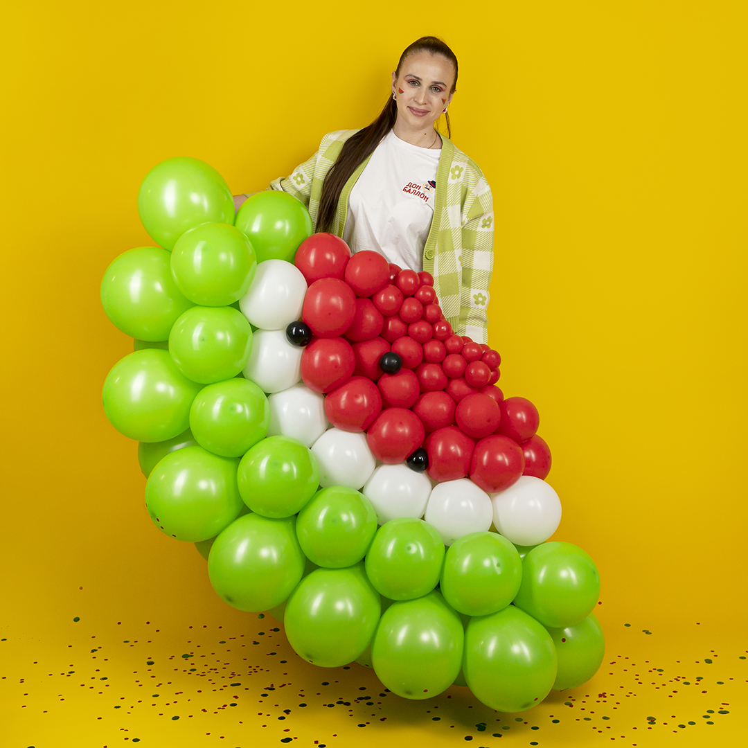 Шар (10''/25 см), Красный, пастель, 100 шт.