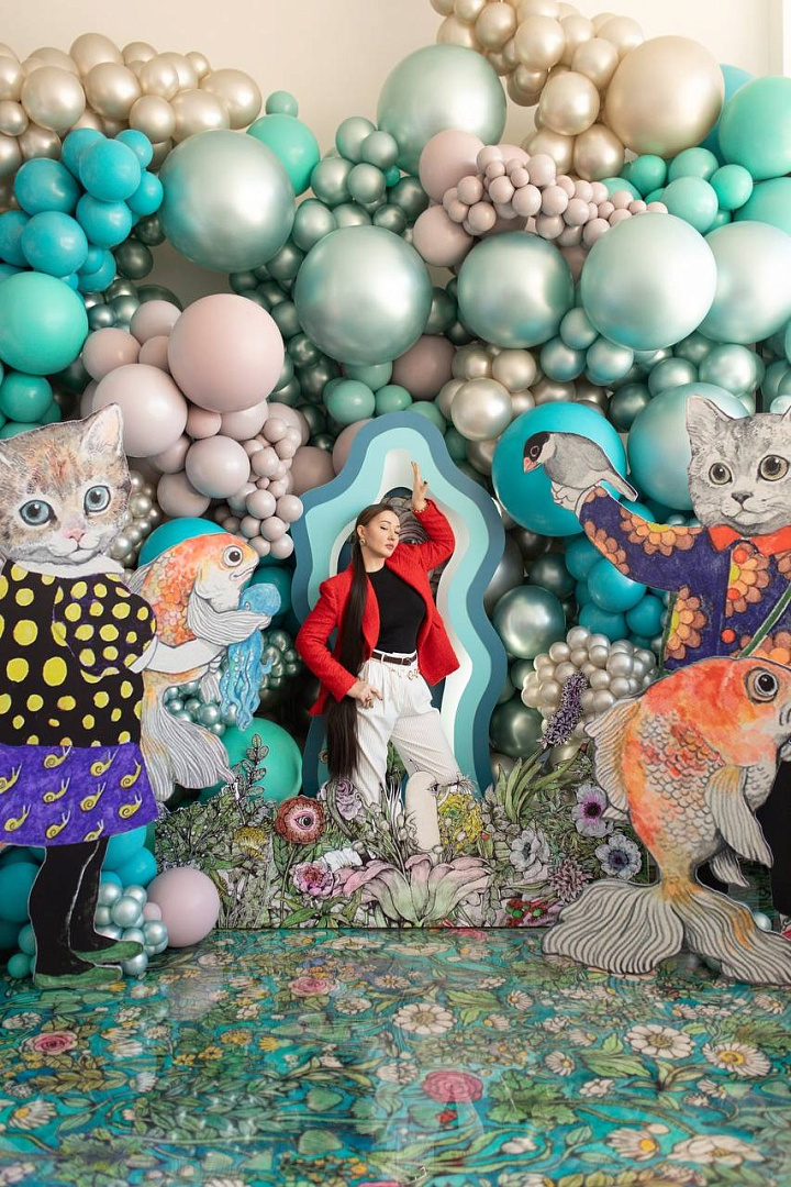 Шар (24''/61 см), Кремовый жемчуг  (873), шелк, 3 шт.