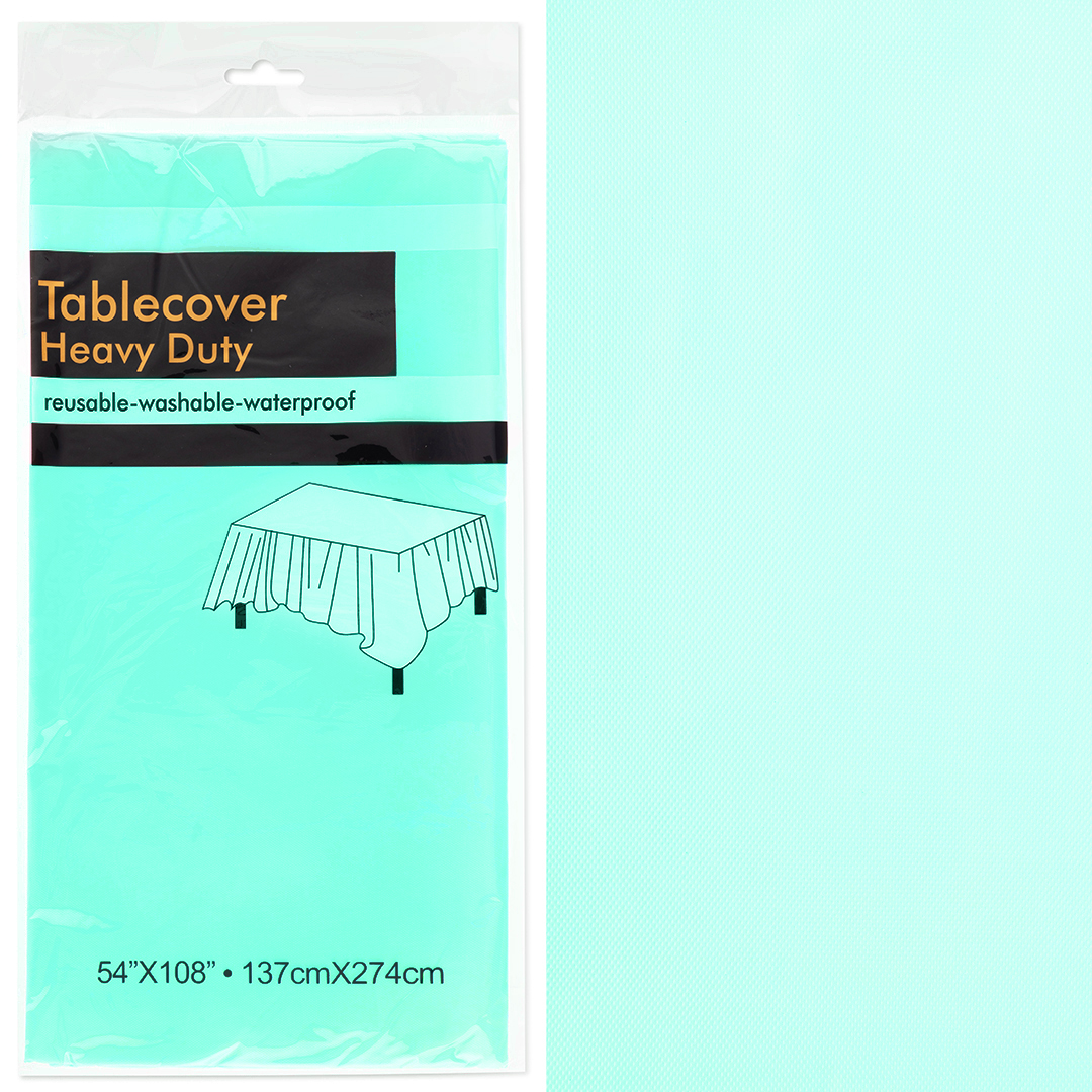 Скатерть одноразовая, Мастхэв, Мятный, 137*274 см, 1 шт.