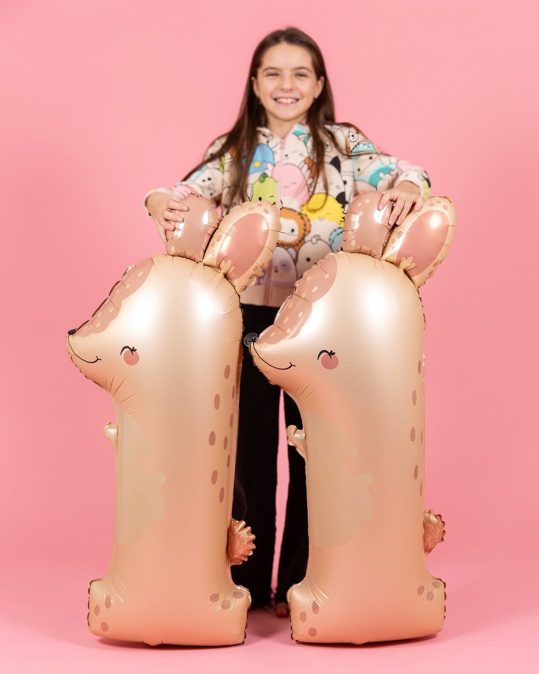 Шар (38''/97 см) Цифра, 1 Зайка, 1 шт. в уп.