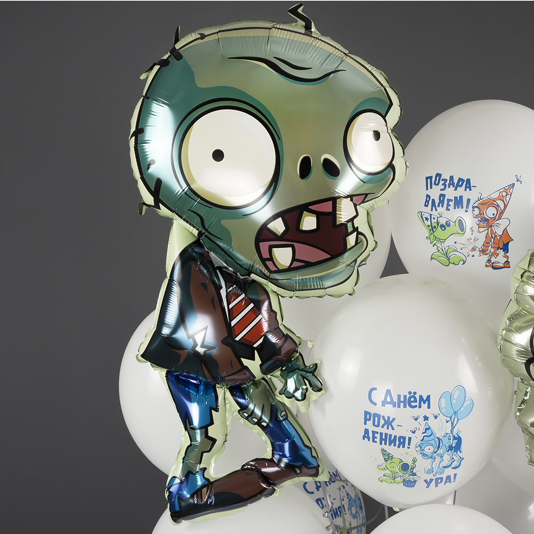 Шар (36''/91 см) Фигура, Зомби, 1 шт. в уп.