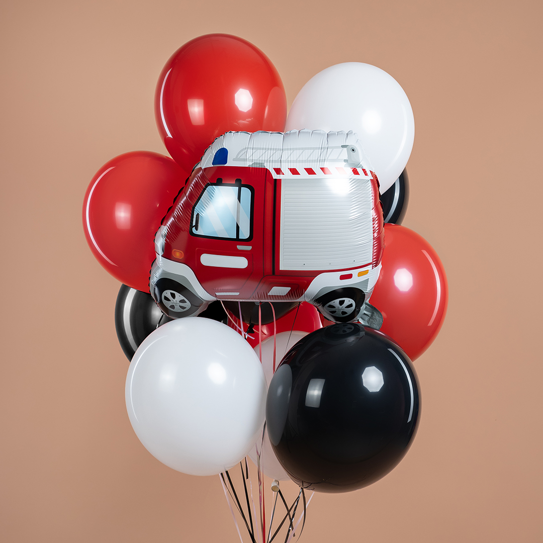 Шар (23''/58 см) Фигура, Пожарная машина, 1 шт. в уп.