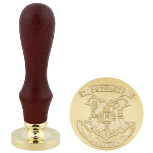 Штамп для сургучной печати Волшебная школа, 3 см. Коричневый, 1 шт.