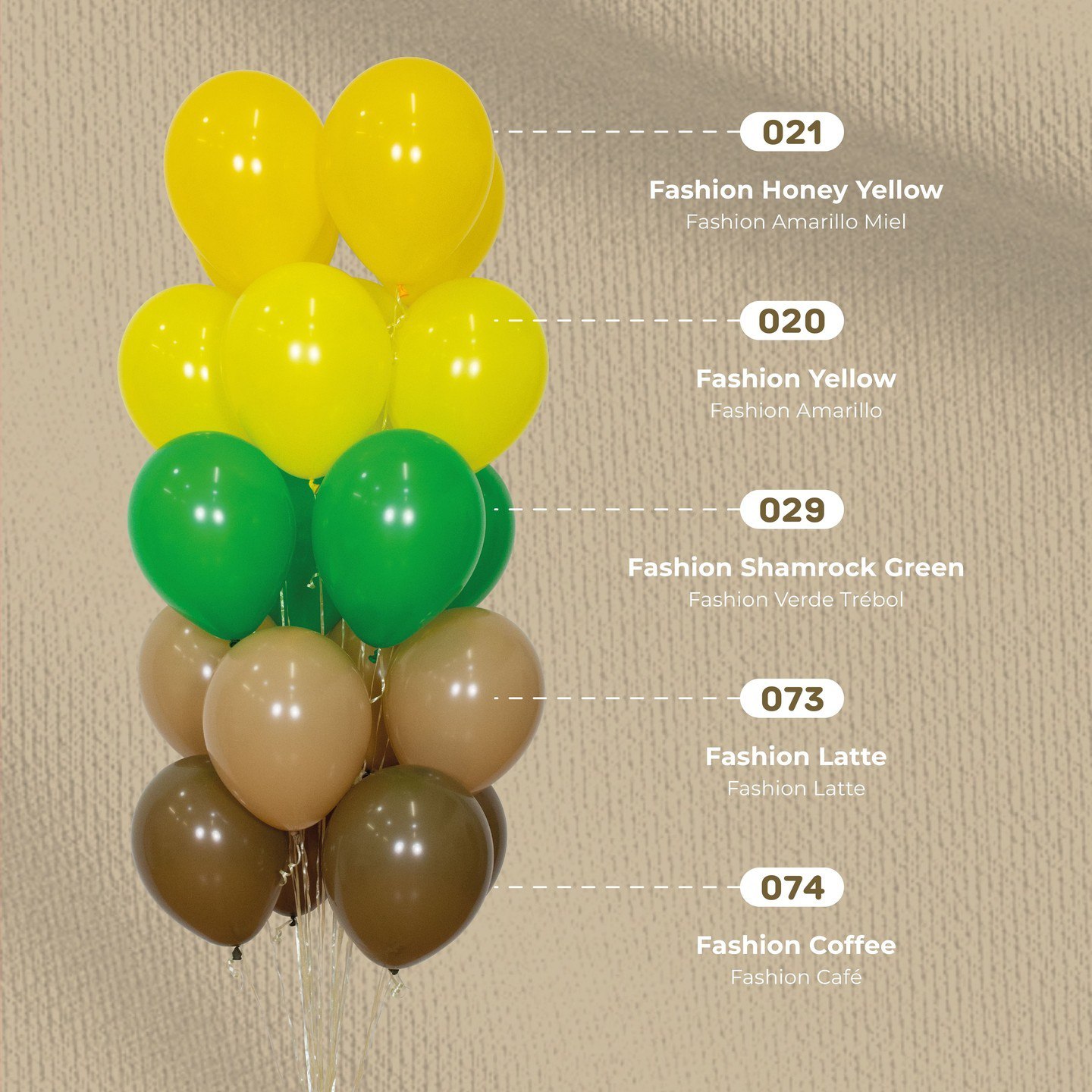 Шар (12''/30 см), Зеленый клевер (029), пастель, 50 шт.