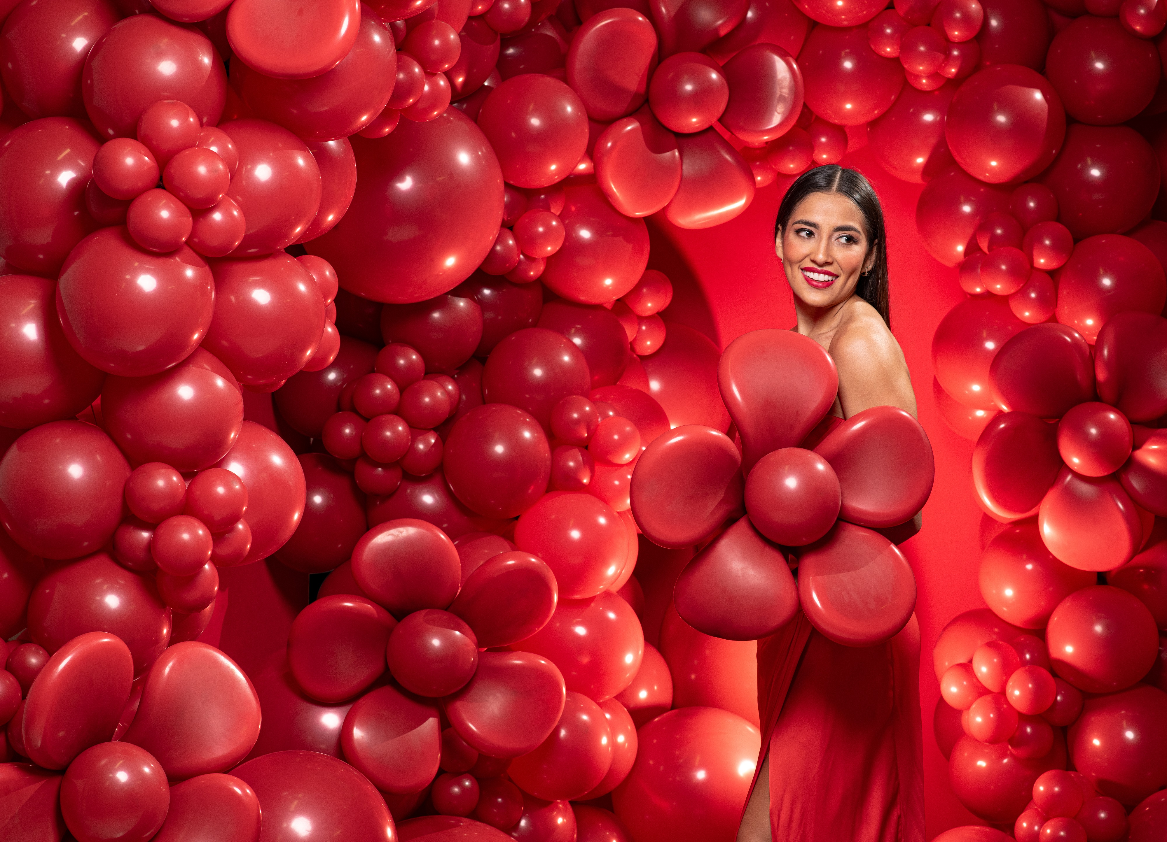 Шар (5''/13 см), Королевский красный (016), пастель, 100 шт.