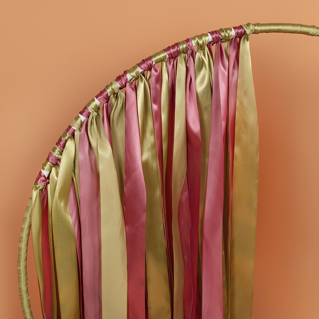 Лента атласная (3,8 см*22,85 м) Авокадо, 1 шт.