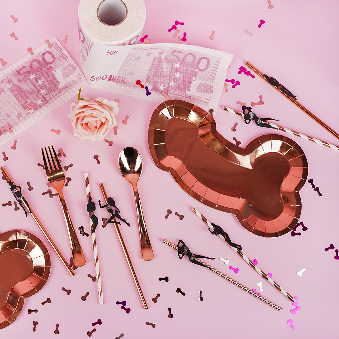 Конфетти на Девичник, Фуксия, 1,5*0,8 см, 15 г.