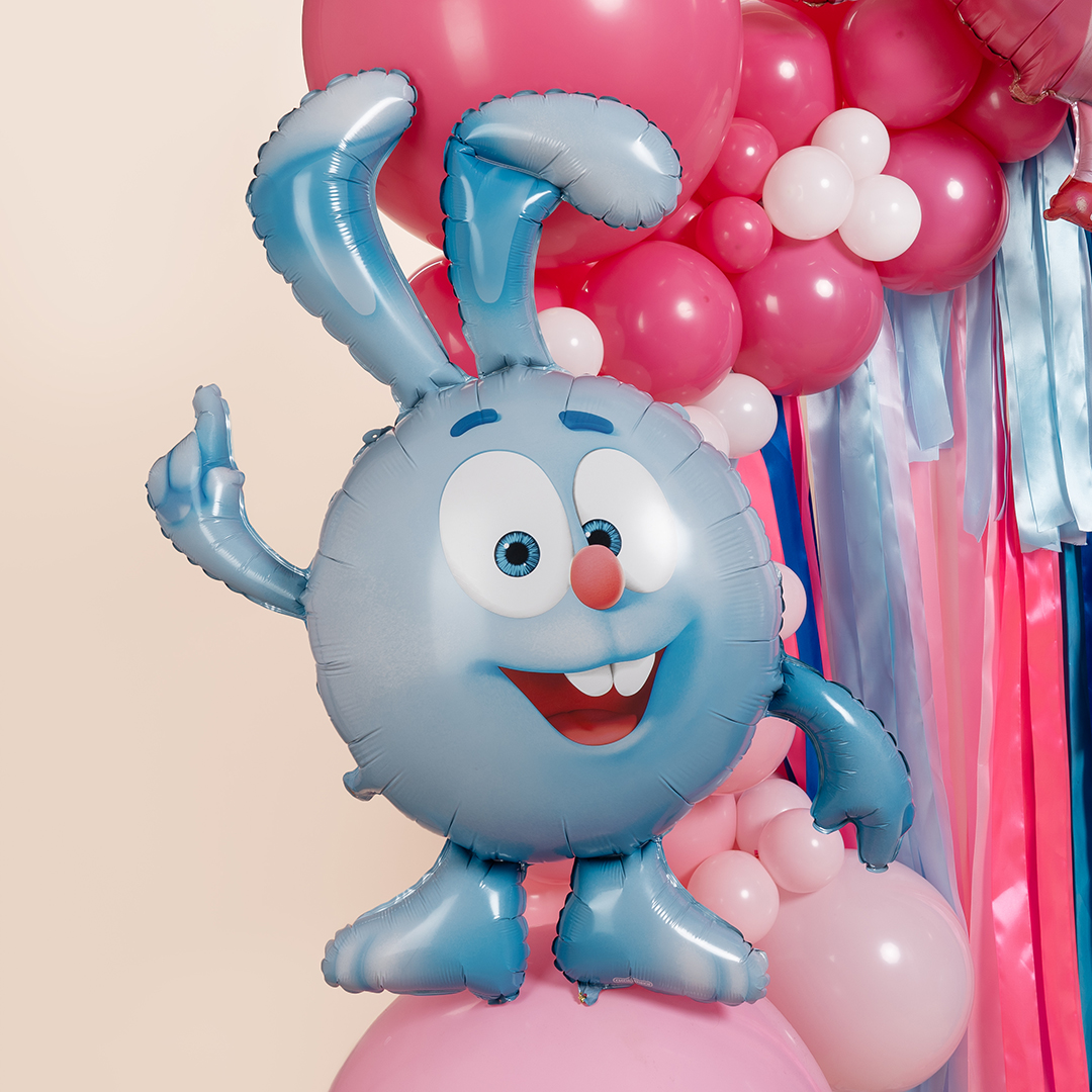 Шар (44''/112 см) Фигура, Смешарики, Крош, 1 шт. в уп.