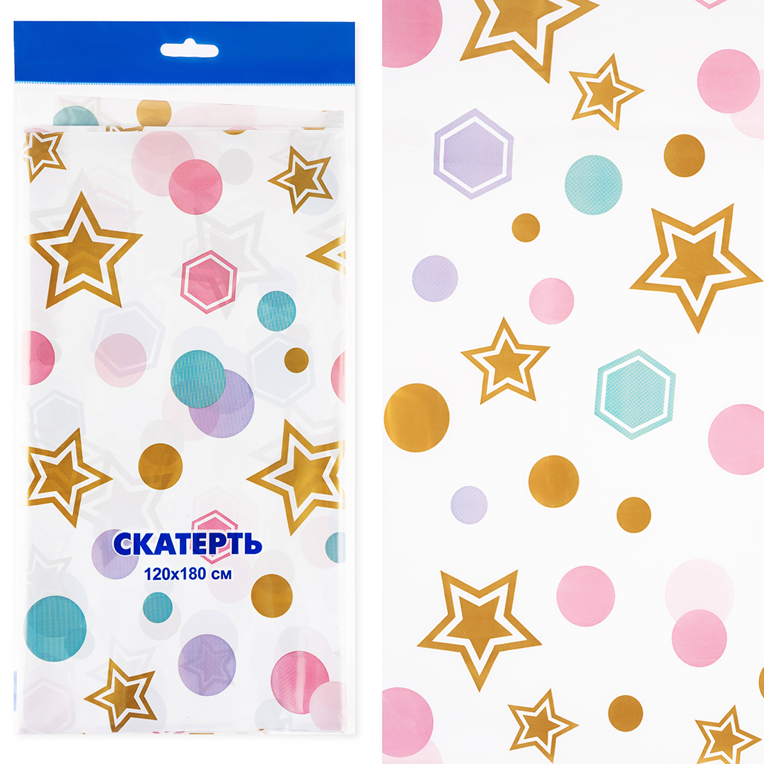 Скатерть одноразовая, Бумфети, 120*180 см, 1 шт.