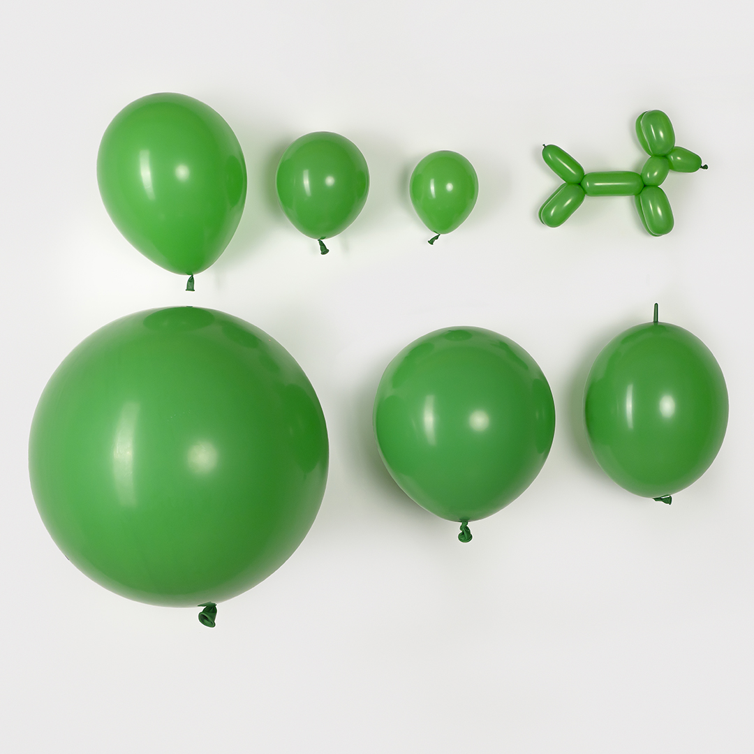 Шар (12''/30 см) Линколун, Зеленый клевер (029), пастель, 50 шт.