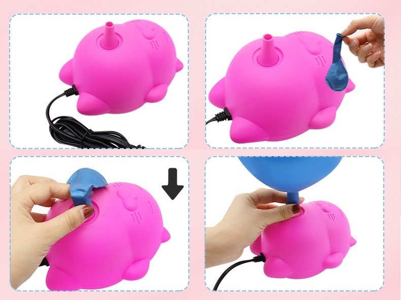 Компрессор, Кот-Лежебок, Ярко-розовый, 300 ватт, 1 шт.