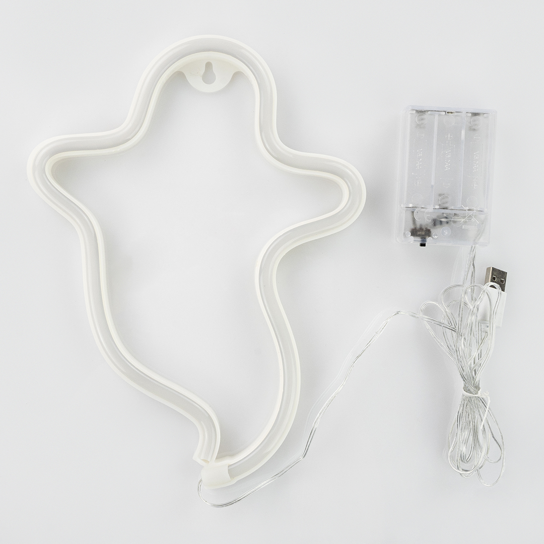 Световая фигура Призрак, 19*25,5 см. Сиреневый, 1 шт.