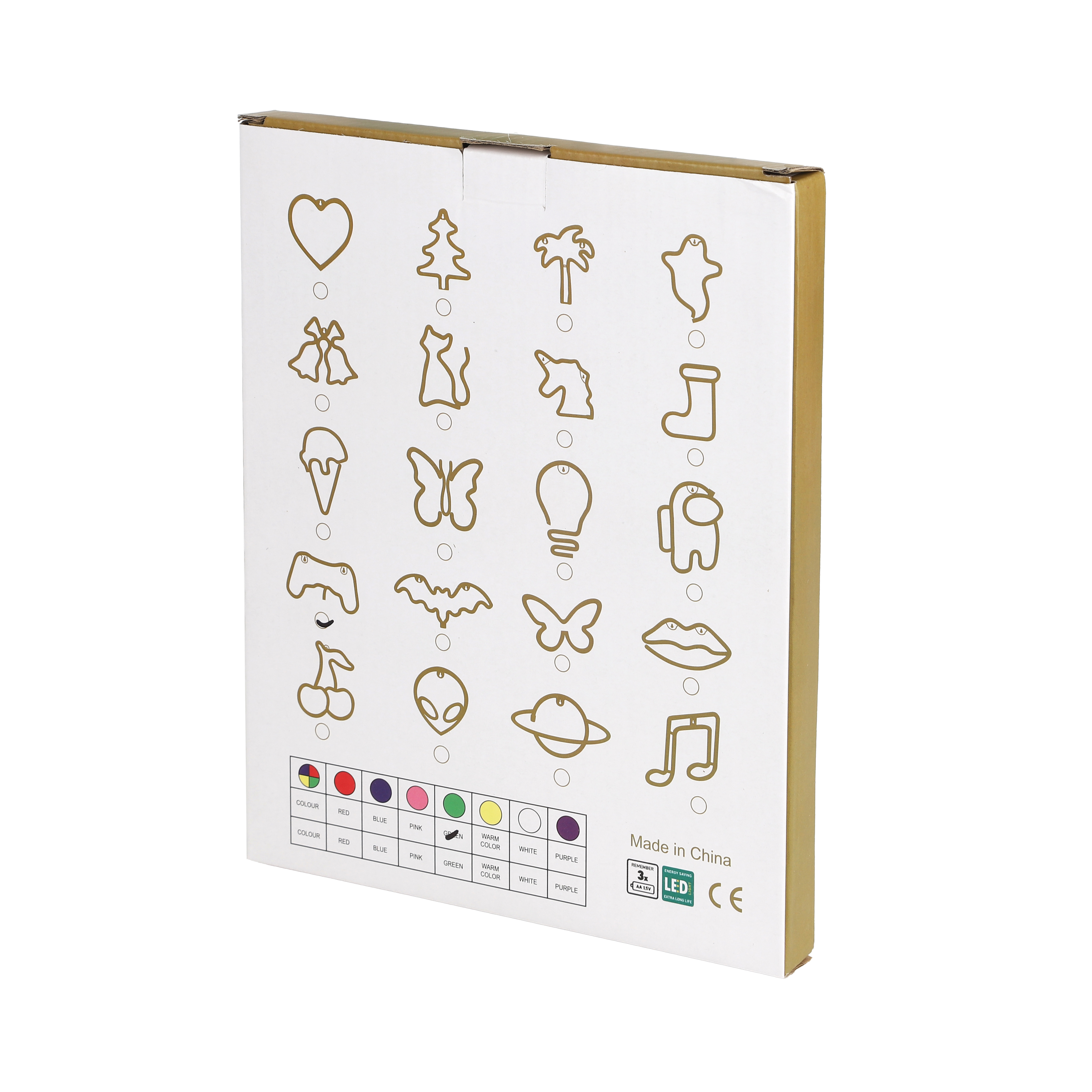 Световая фигура Ноты, 16,3*24 см. Разноцветный, 1 шт.