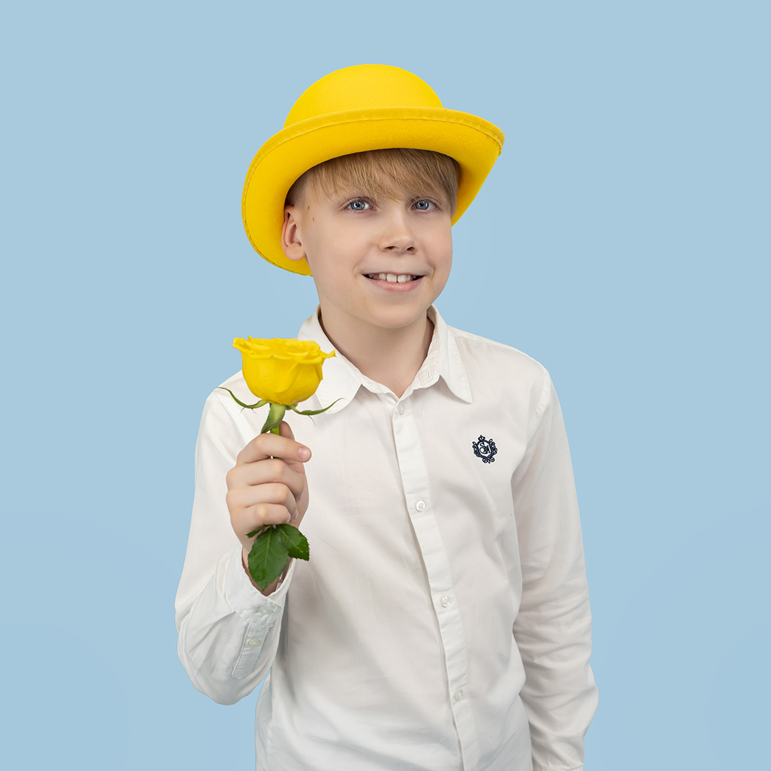 Шляпа Котелок, фетр, Желтый, 56-58 разм., 1 шт. 