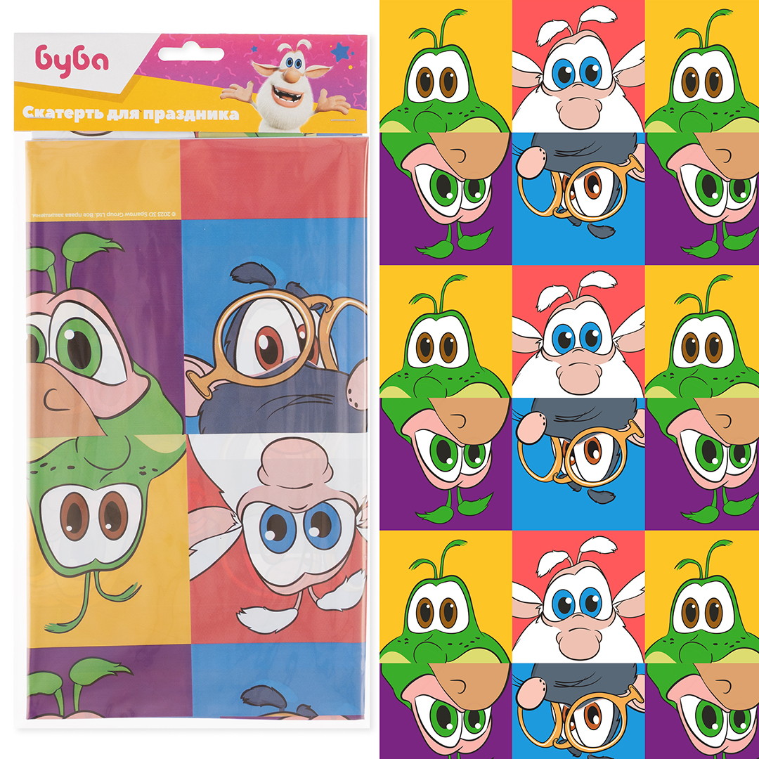 Скатерть одноразовая, Буба, 120*180 см, 1 шт.
