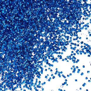 Конфетти фольга Цилиндр, Королевский синий, Металлик, 0,2 см, 20 г.