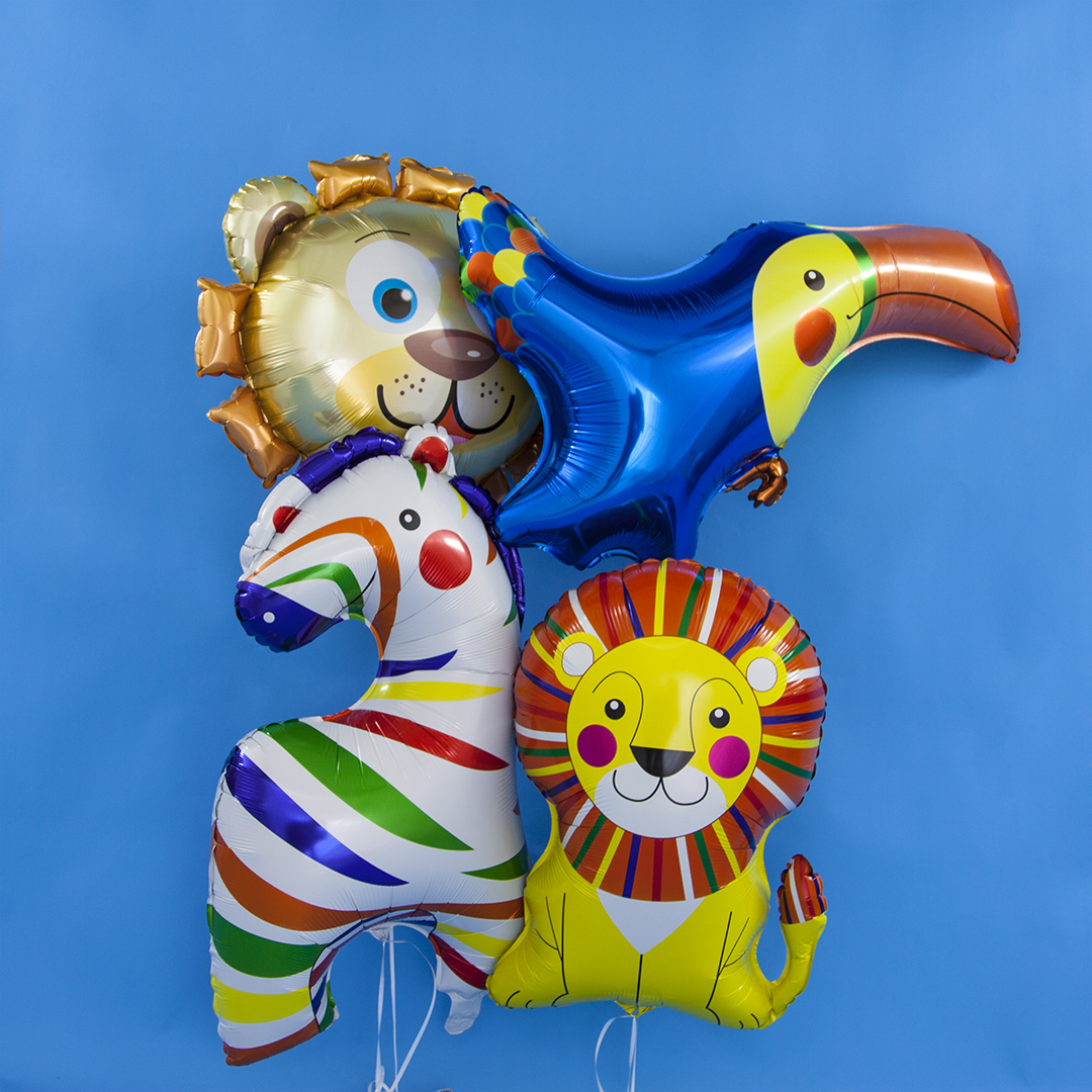 Шар (22''/56 см) Фигура, Голова, Солнечный Лев, 1 шт.