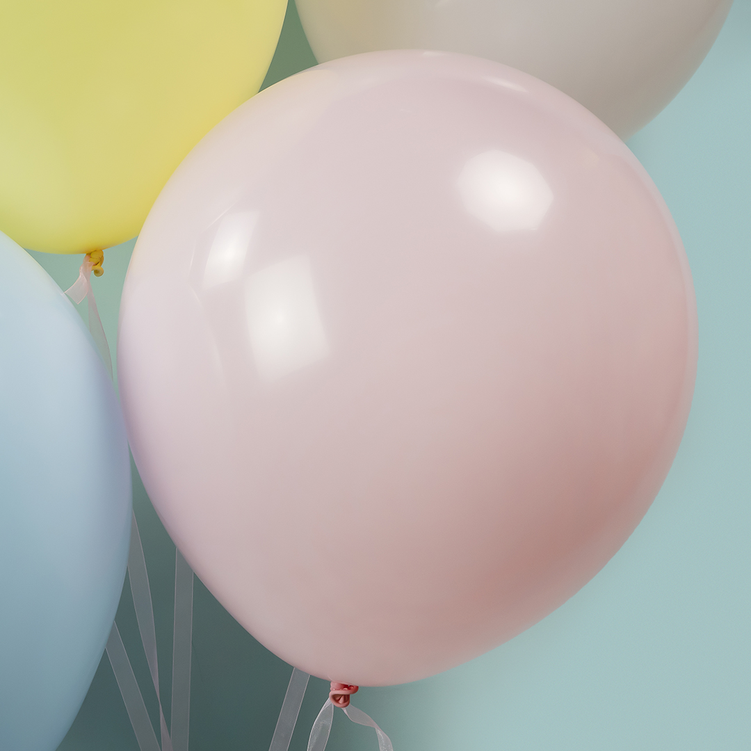 Шар (18''/46 см), Светло-розовый, пастель, 10 шт.
