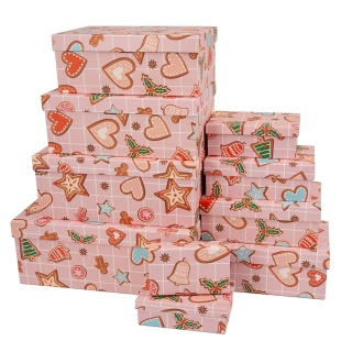 Набор коробок Сладкий Новый Год, 33*20*13 см, 10 шт. в упак. 