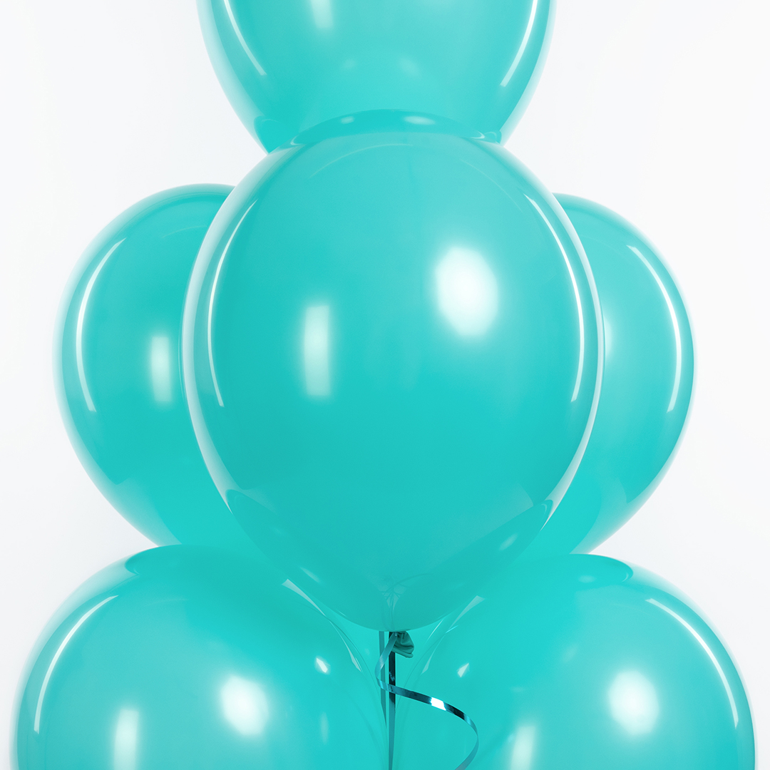Шар (12''/30 см), Карибский голубой, пастель, 100 шт.