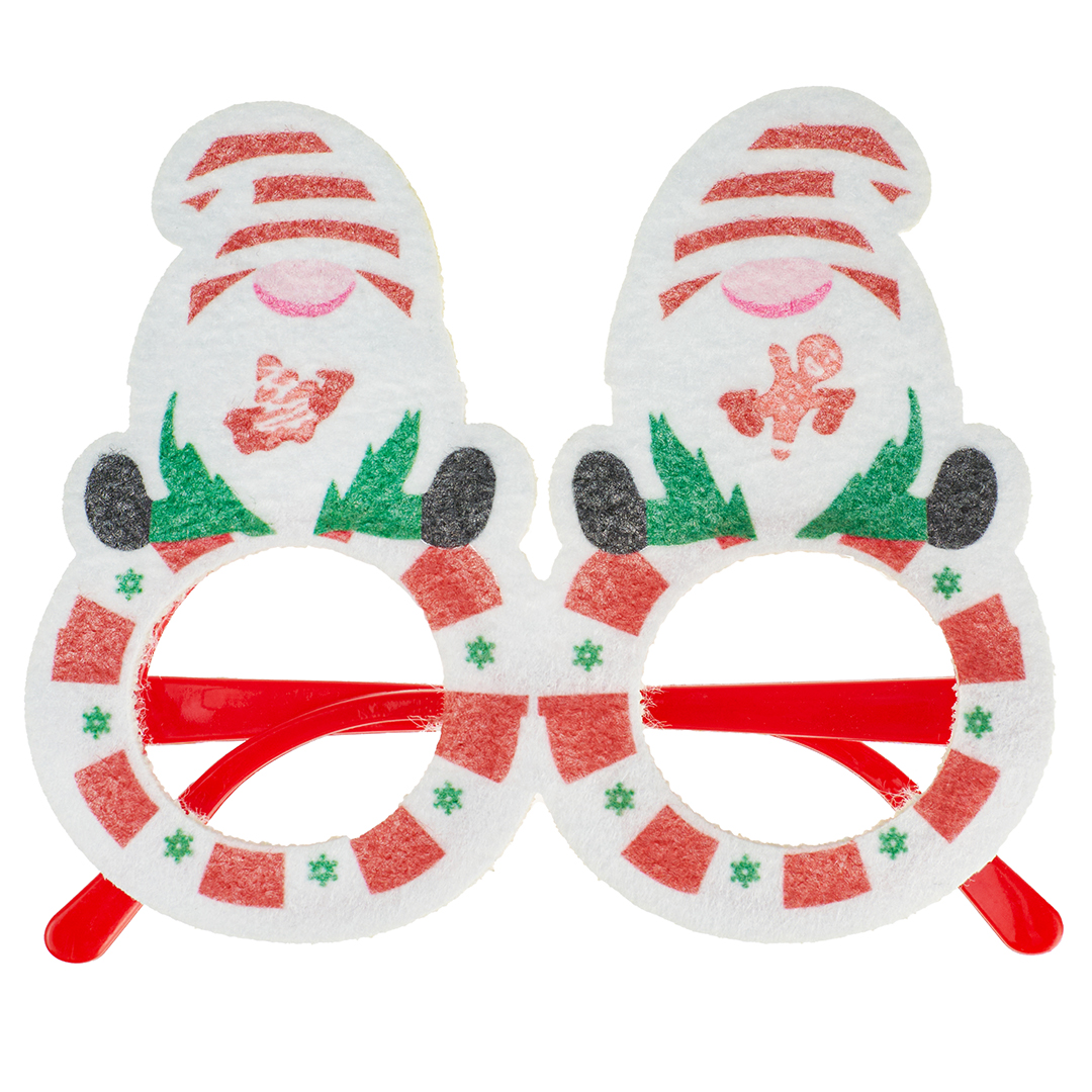 Очки, Гномики, Белый/Красный, 1 шт. 