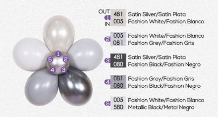 Шар (12''/30 см), Черный (080), пастель, 12 шт. Шар (12''/30 см), Черный (080), пастель, 12 шт.