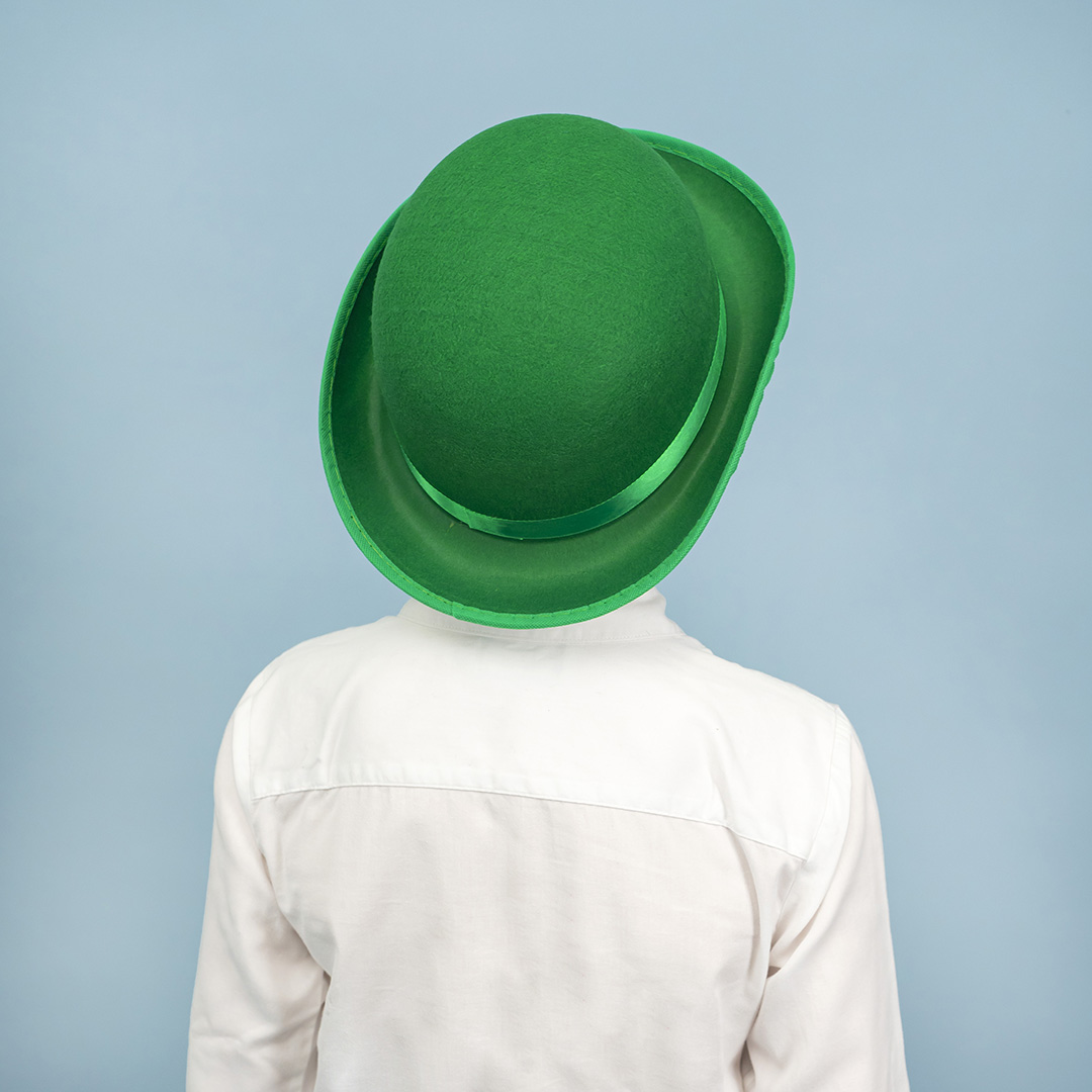 Шляпа Котелок, фетр, Зеленый, 56-58 разм., 1 шт. 