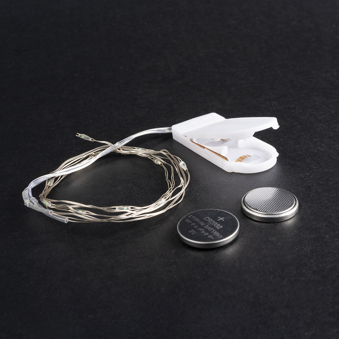 Светодиодная гирлянда, Роса 10 Led, IP10, 1 м. Синий, 1 шт.