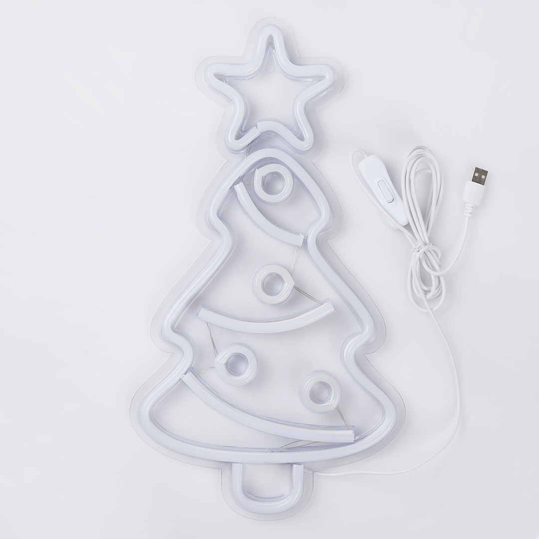 Световая фигура Елка, 22*40 см. Разноцветный, 1 шт.