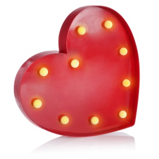 Световая фигура Сердце, 23,5*23,5*3,5 см. Красный, 1 шт.