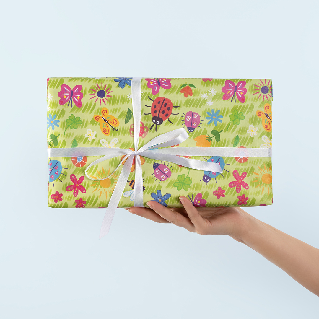 Упаковочная бумага 80гр (0,7*1 м) Летнее настроение, 10 шт.