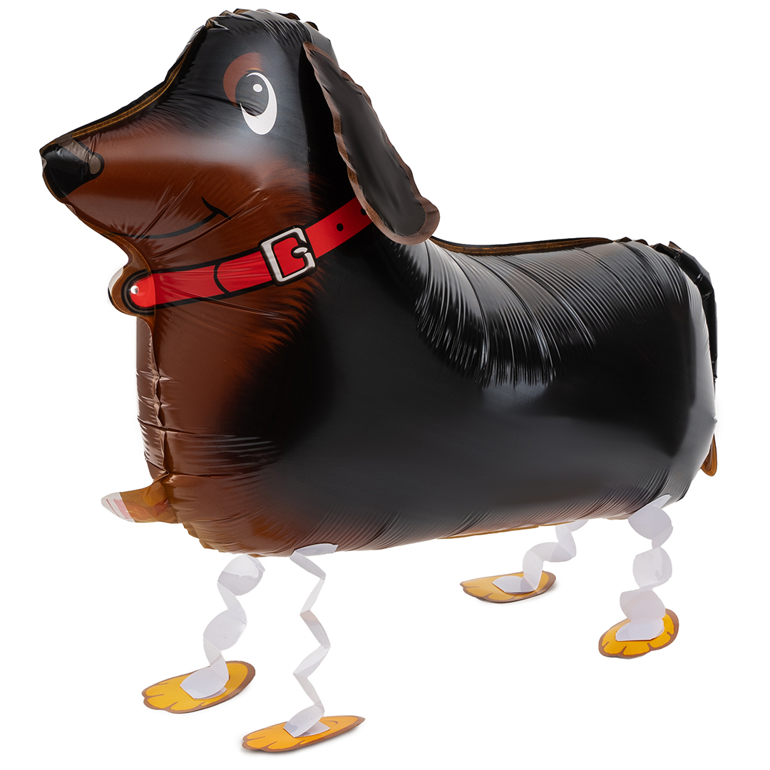 Шар 3D (24''/61 см) Ходячая Фигура, Такса, 1 шт.