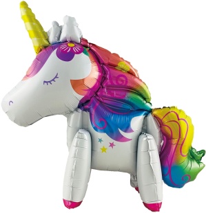 Шар (23''/58 см) Фигура 3D, Звездный единорог, 1 шт. в уп.