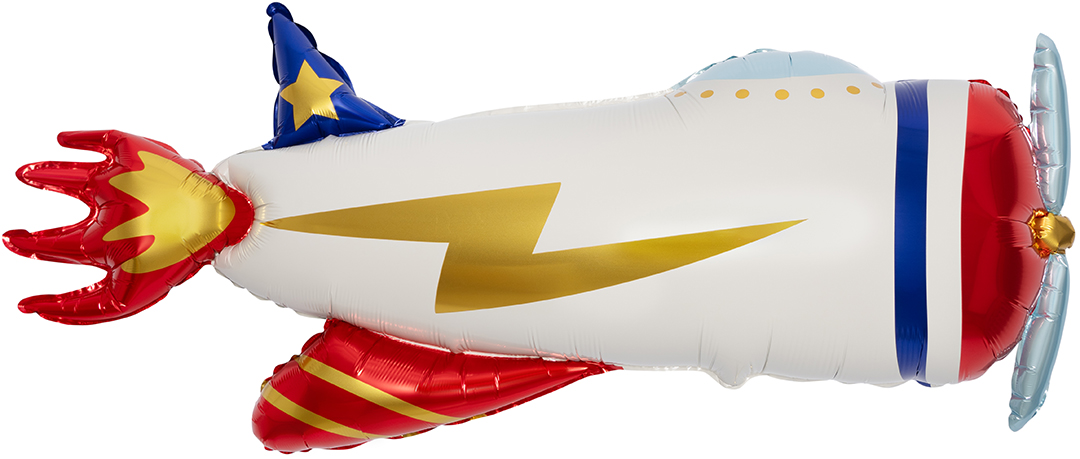 Шар (41''/104 см) Фигура, Самолет, 1 шт.