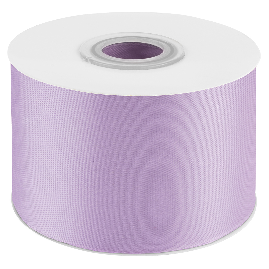 Лента атласная (5 см*22,85 м) Сиреневый, 1 шт.