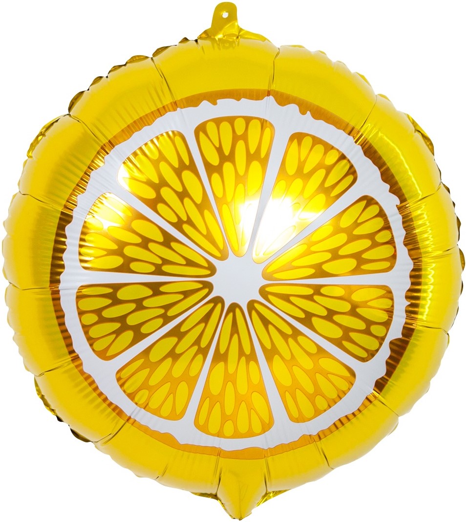 Шар (18''/46 см) Круг, Апельсин, 1 шт.