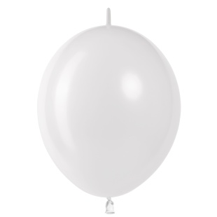 Шар (12''/30 см) Линколун, Белый, пастель, 50 шт.