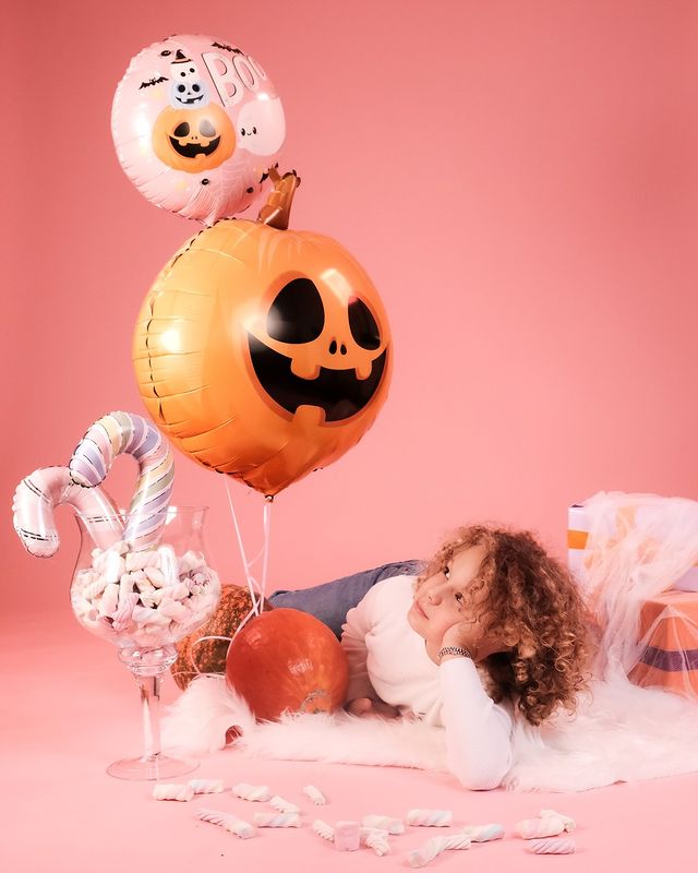 Шар (12''/30 см) Мини-фигура, Леденец трость, Макарунс, 1 шт.