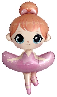 Шар (46''/117 см) Фигура, Балерина, 1 шт.