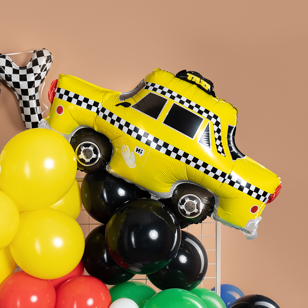 Шар (36''/91 см) Фигура, Такси, 1 шт. в уп.