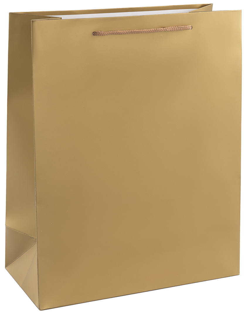 Пакет подарочный, 210гр, Классика, Золото, 32*26*12 см, 1 шт.