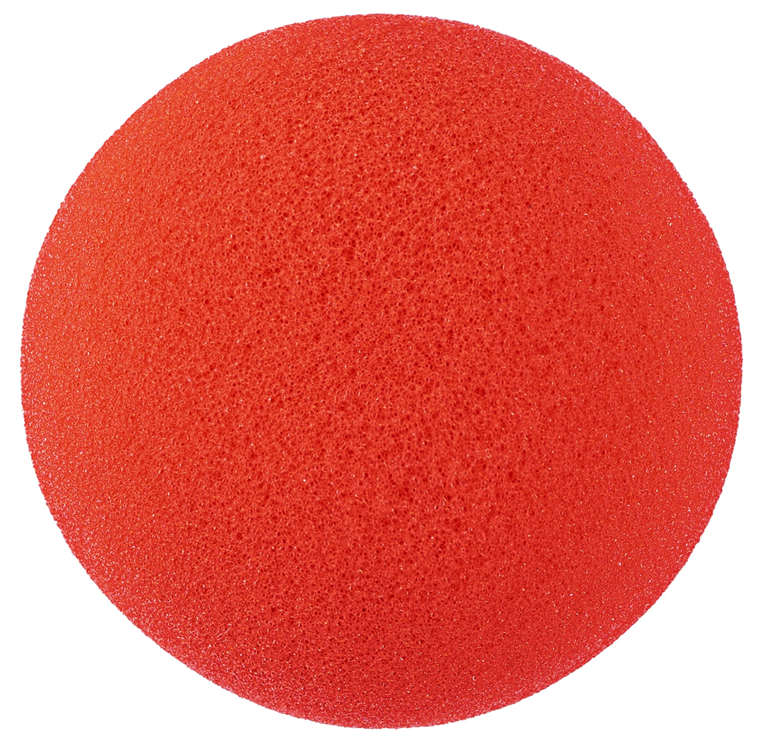 Нос клоуна, на резинке, Красный, 3 шт. в упак. 