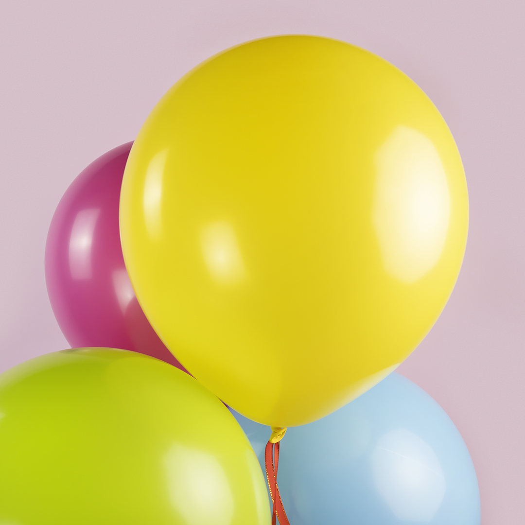 Шар (18''/46 см), Голубой, пастель, 10 шт.